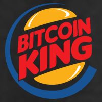 Funny Bitcoin King Logo Cool Comfort Performance Bucket Hat