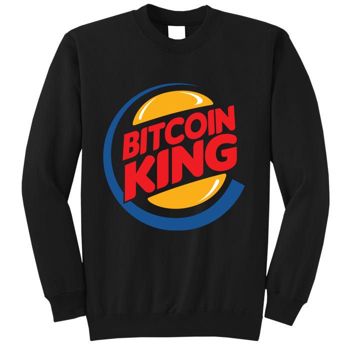 Funny Bitcoin King Logo Sweatshirt