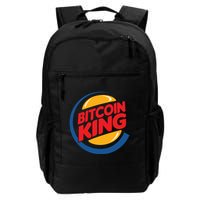 Funny Bitcoin King Logo Backpack