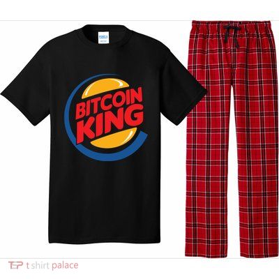 Funny Bitcoin King Logo Pajama Set