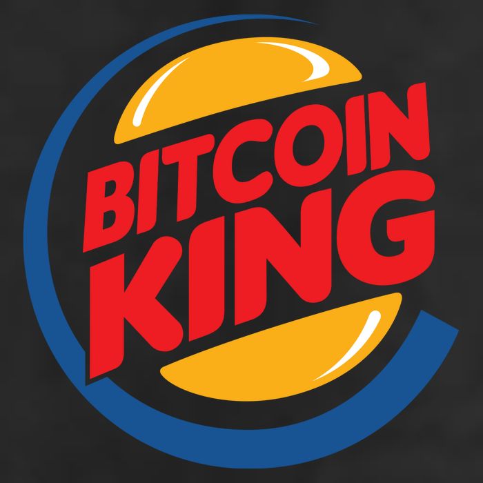 Funny Bitcoin King Logo 25L Jumbo Tote