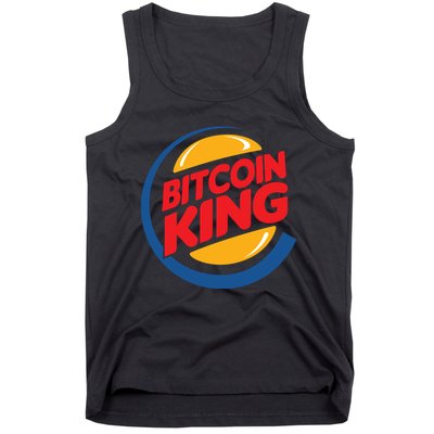 Funny Bitcoin King Logo Tank Top
