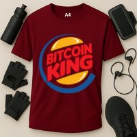Funny Bitcoin King Logo Performance Shirt