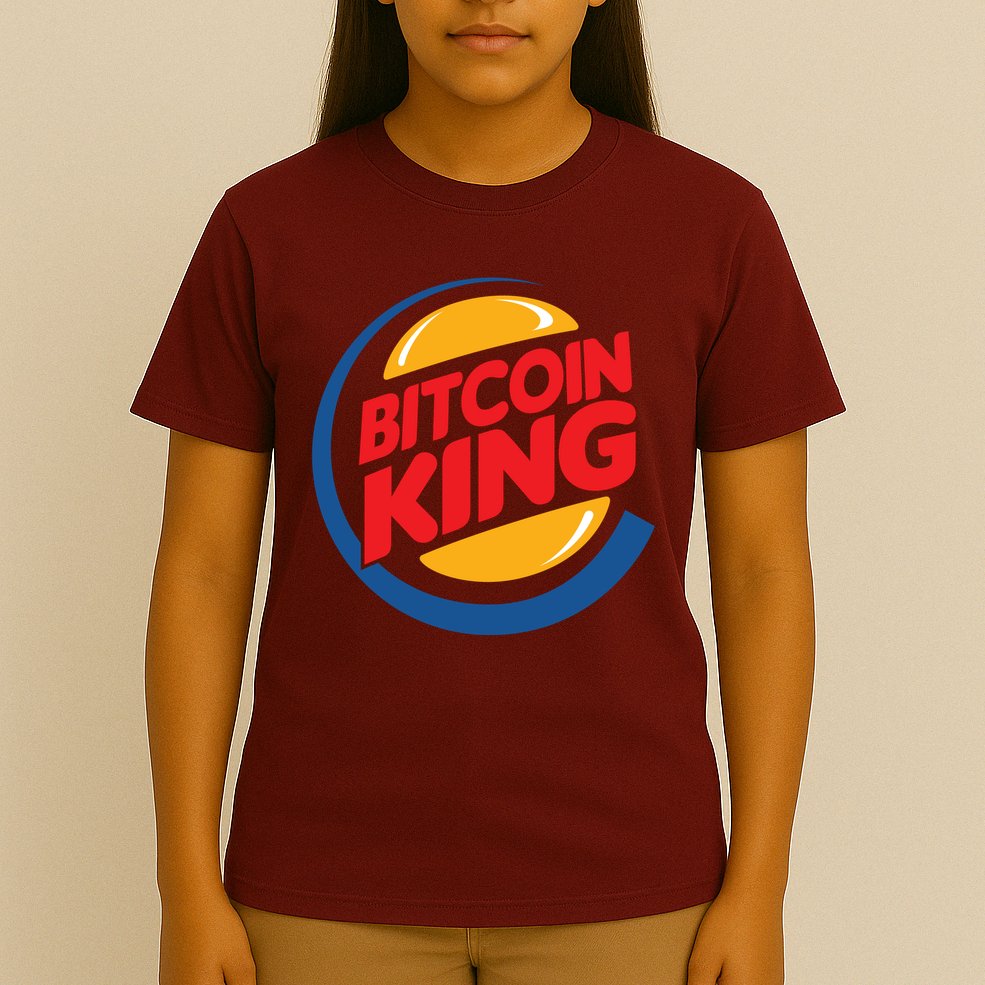 Funny Bitcoin King Logo T-Shirt