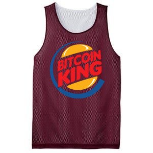 Funny Bitcoin King Logo Mesh Reversible Basketball Jersey Tank