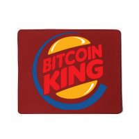 Funny Bitcoin King Logo Mousepad