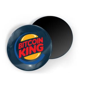 Funny Bitcoin King Logo Magnet