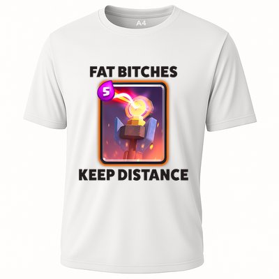 Fat Bitches Keep Distance Funny Meme Performance Shirt