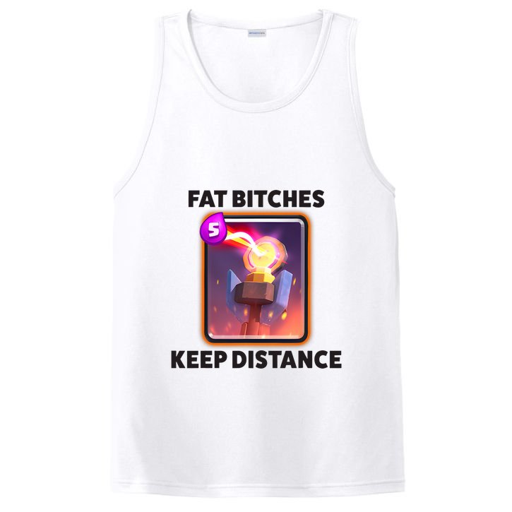 Fat Bitches Keep Distance Funny Meme PosiCharge Competitor Tank