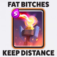 Fat Bitches Keep Distance Funny Meme Short Acrylic Beanie