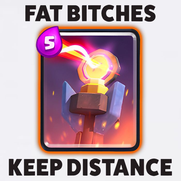 Fat Bitches Keep Distance Funny Meme Short Acrylic Beanie