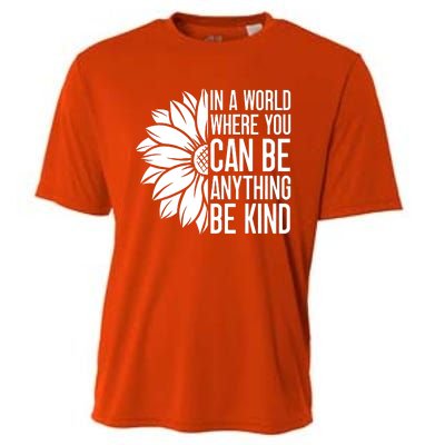 Flower Be Kind Unity Day Orange Anti Bullying Kids Unity Day Cooling Performance Crew T-Shirt