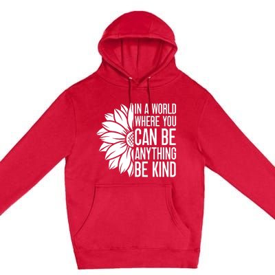 Flower Be Kind Unity Day Orange Anti Bullying Kids Unity Day Premium Pullover Hoodie