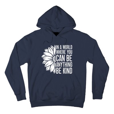 Flower Be Kind Unity Day Orange Anti Bullying Kids Unity Day Hoodie