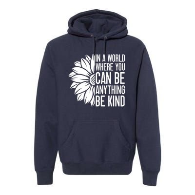 Flower Be Kind Unity Day Orange Anti Bullying Kids Unity Day Premium Hoodie