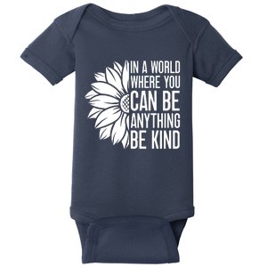 Flower Be Kind Unity Day Orange Anti Bullying Kids Unity Day Baby Bodysuit