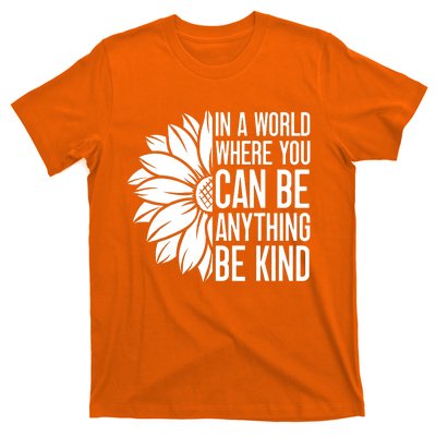 Flower Be Kind Unity Day Orange Anti Bullying Kids Unity Day T-Shirt