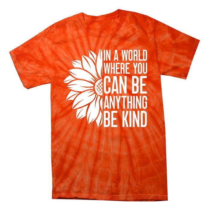 Flower Be Kind Unity Day Orange Anti Bullying Kids Unity Day Tie-Dye T-Shirt