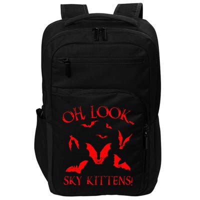 Funny Bat Lover Gift For Men Women Cool Sky Kittens Horror Impact Tech Backpack