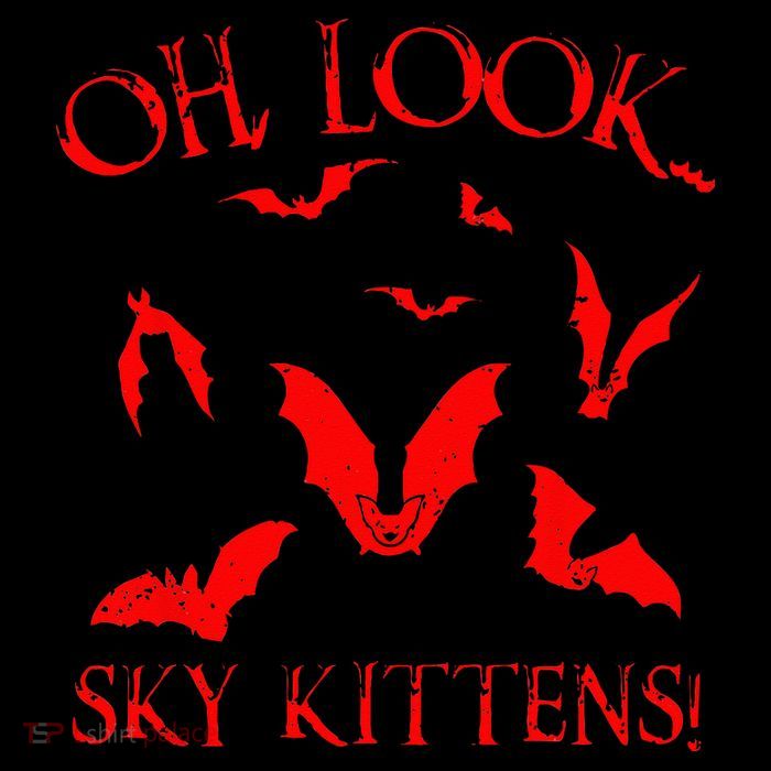 Funny Bat Lover Gift For Men Women Cool Sky Kittens Horror Premium T-Shirt