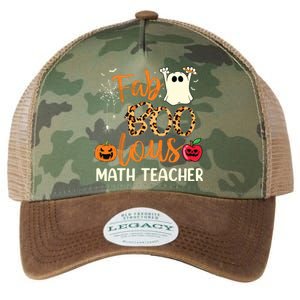 Fab Boo Lous Math Teacher Leopard Spooky Halloween Costume Legacy Tie Dye Trucker Hat