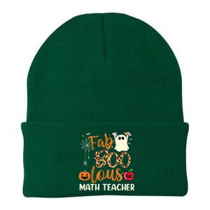 Fab Boo Lous Math Teacher Leopard Spooky Halloween Costume Knit Cap Winter Beanie