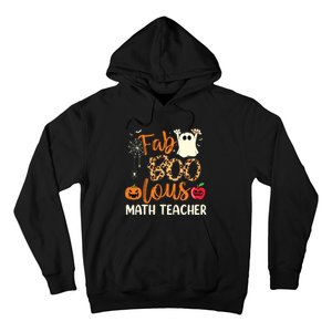 Fab Boo Lous Math Teacher Leopard Spooky Halloween Costume Hoodie