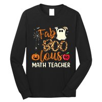 Fab Boo Lous Math Teacher Leopard Spooky Halloween Costume Long Sleeve Shirt