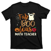 Fab Boo Lous Math Teacher Leopard Spooky Halloween Costume T-Shirt