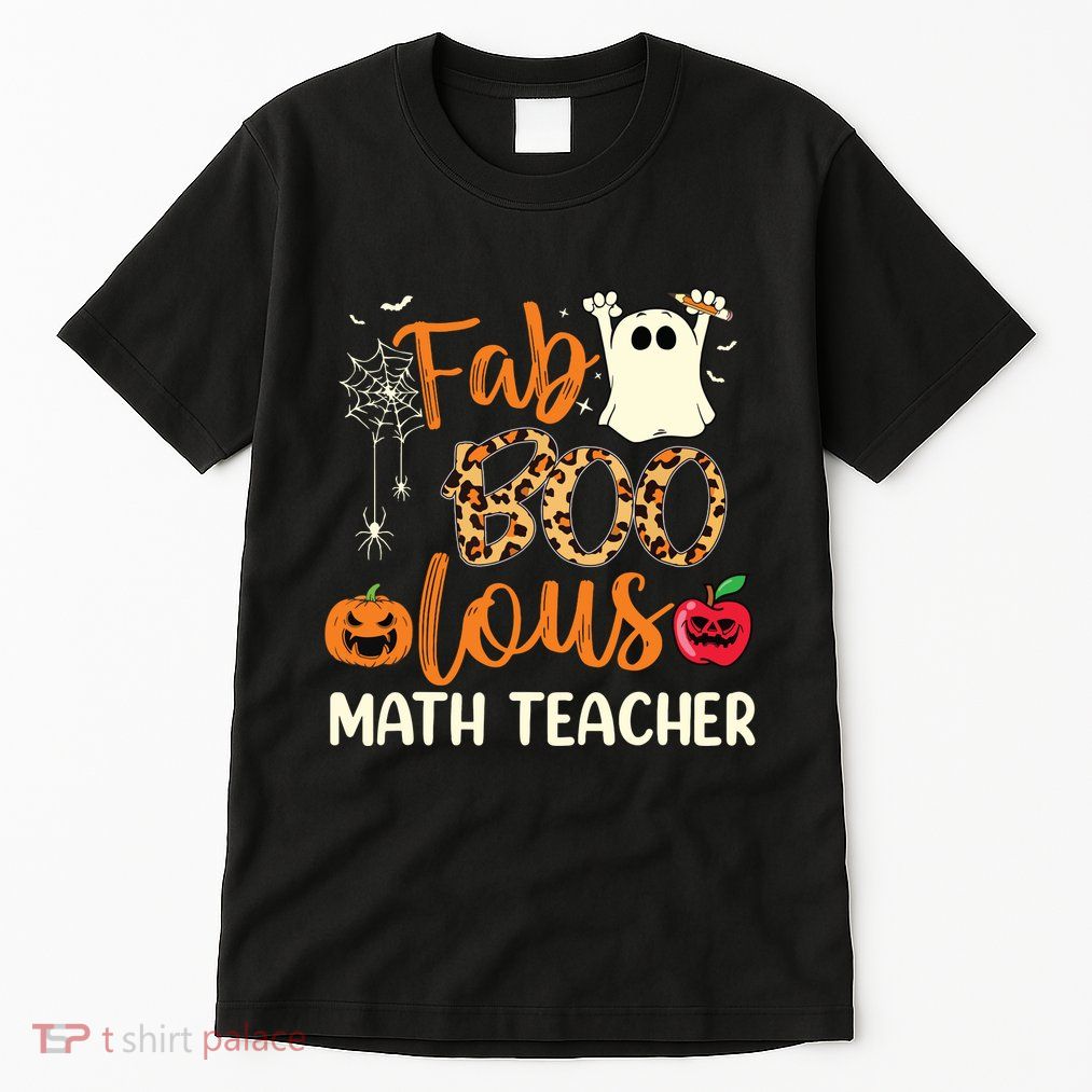 Fab Boo Lous Math Teacher Leopard Spooky Halloween Costume Tall T-Shirt