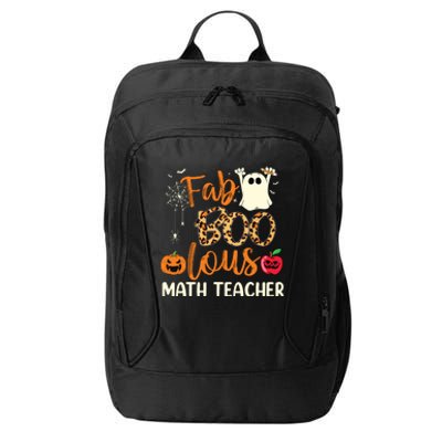 Fab Boo Lous Math Teacher Leopard Spooky Halloween Costume City Backpack