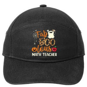 Fab Boo Lous Math Teacher Leopard Spooky Halloween Costume 7-Panel Snapback Hat