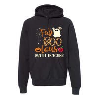 Fab Boo Lous Math Teacher Leopard Spooky Halloween Costume Premium Hoodie