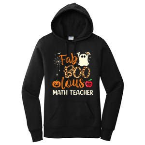 Fab Boo Lous Math Teacher Leopard Spooky Halloween Costume Women's Pullover Hoodie