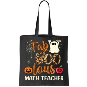 Fab Boo Lous Math Teacher Leopard Spooky Halloween Costume Tote Bag