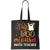 Fab Boo Lous Math Teacher Leopard Spooky Halloween Costume Tote Bag