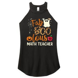 Fab Boo Lous Math Teacher Leopard Spooky Halloween Costume Women's Perfect Tri Rocker Tank