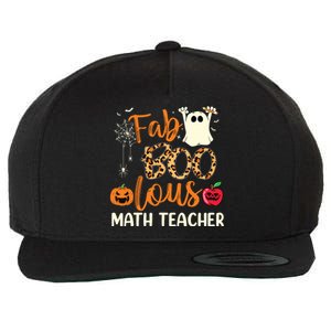 Fab Boo Lous Math Teacher Leopard Spooky Halloween Costume Wool Snapback Cap