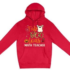 Fab Boo Lous Math Teacher Leopard Spooky Halloween Costume Premium Pullover Hoodie