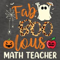 Fab Boo Lous Math Teacher Leopard Spooky Halloween Costume Vector Backpack