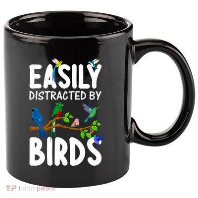 Funny Bird Lover Art Ornithology Bird Watcher Gift 11oz C Handle Ceramic Mug