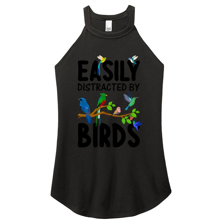 Funny Bird Lover Art Ornithology Bird Watcher Cool Gift Women's Perfect Tri Rocker Tank