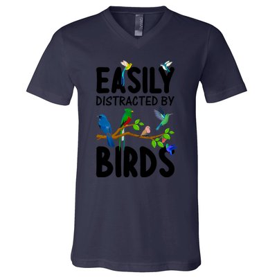 Funny Bird Lover Art Ornithology Bird Watcher Cool Gift V-Neck T-Shirt