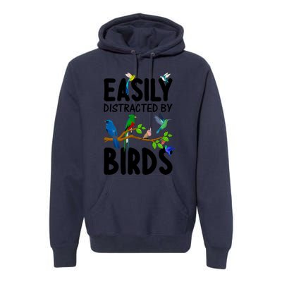 Funny Bird Lover Art Ornithology Bird Watcher Cool Gift Premium Hoodie