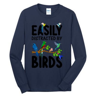 Funny Bird Lover Art Ornithology Bird Watcher Cool Gift Tall Long Sleeve T-Shirt