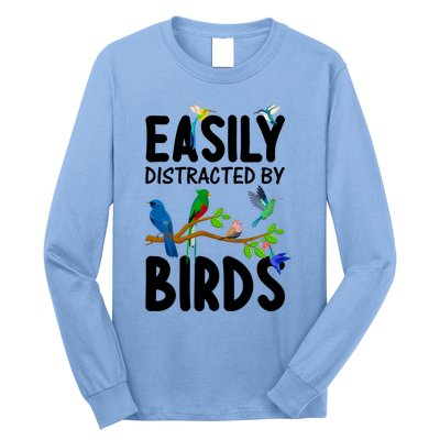 Funny Bird Lover Art Ornithology Bird Watcher Cool Gift Long Sleeve Shirt