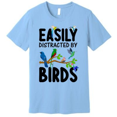 Funny Bird Lover Art Ornithology Bird Watcher Cool Gift Premium T-Shirt