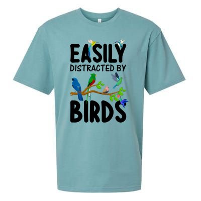 Funny Bird Lover Art Ornithology Bird Watcher Cool Gift Sueded Cloud Jersey T-Shirt