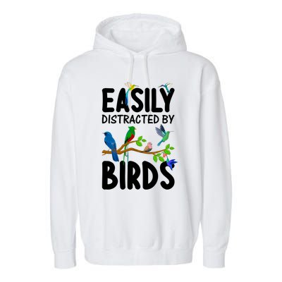 Funny Bird Lover Art Ornithology Bird Watcher Cool Gift Garment-Dyed Fleece Hoodie