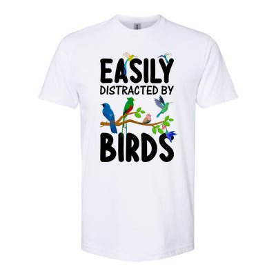 Funny Bird Lover Art Ornithology Bird Watcher Cool Gift Softstyle CVC T-Shirt